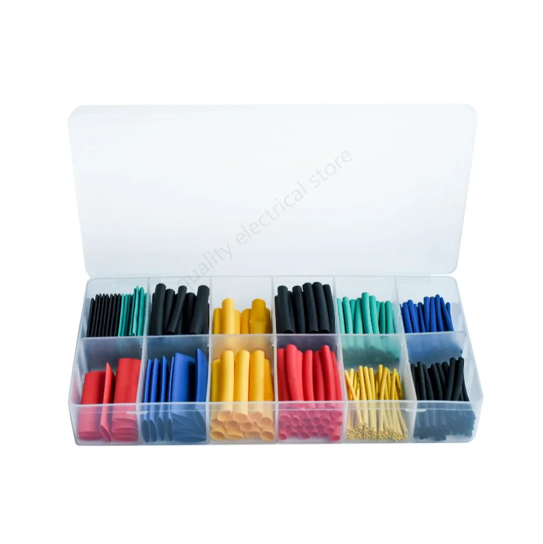 280pcs Set Polyolefin Shrinking Assorted Heat Shrink Tube Wire Cable Insulated Sleeving Tubing Set 2:1 box
280pcs Set Polyolefin Shrinking Assorted Heat Shrink Tube Wire Cable Insulated Sleeving Tubing Set 2:1 box