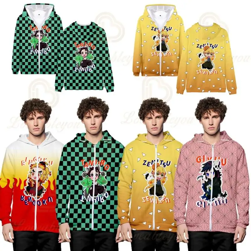 Demon Slayer Halloween Style Personality Fashion Casual Men Women Zipper Hooded Adults Children Youth Fashion Jacket
Demon Slayer Halloween Style Personality Fashion Casual Men Women Zipper Hooded Adults Children Youth Fashion Jacket