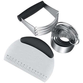 3 Pcs Dough Cutter Pastry Blender Biscuit Cutter Set, Stainless Steel Baking Dough Tools, Bread Cookie Pizza
3 Pcs Dough Cutter Pastry Blender Biscuit Cutter Set, Stainless Steel Baking Dough Tools, Bread Cookie Pizza