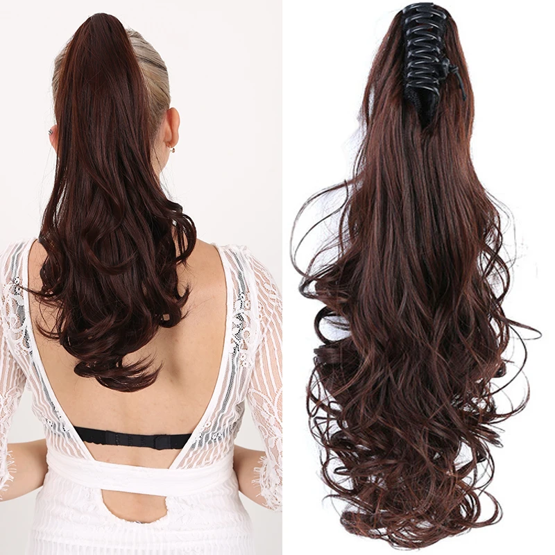 MANWEI 24 inch Women Claw on Ponytail Clip in Hair Extensions Curly Style Pony Tail Hairpiece Black Brown Blonde Hairstyles
MANWEI 24 inch Women Claw on Ponytail Clip in Hair Extensions Curly Style Pony Tail Hairpiece Black Brown Blonde Hairstyles