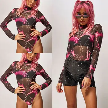 Women Sexy Jumpsuit Bodycon Bodysuit Leotard Top Romper Blouse Long Sleeve Shirt 
Women Sexy Jumpsuit Bodycon Bodysuit Leotard Top Romper Blouse Long Sleeve Shirt