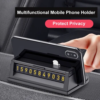 QHCP Cars Temporary Parking Card Phone Holder Stand Phone Number Plate Hidden Multifunctional ABS Park Stop Automobile Universal
QHCP Cars Temporary Parking Card Phone Holder Stand Phone Number Plate Hidden Multifunctional ABS Park Stop Automobile Universal