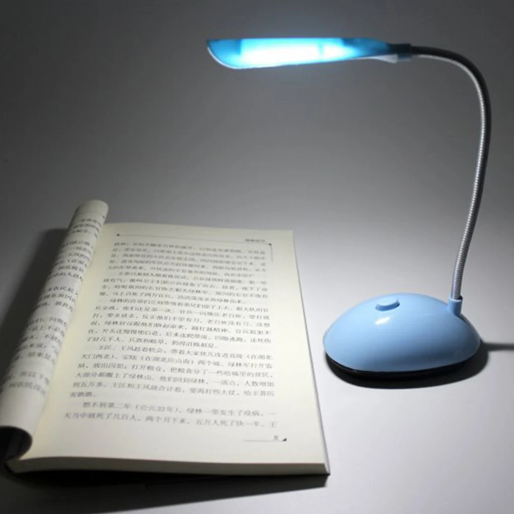 

Настольная лампа, гибкая лампа с защитой для глаз, с питанием от аккумулятора, для гостиной, общежития, для чтения, обучения