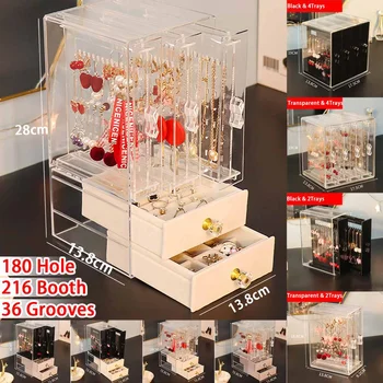 2/3/4 Trays Transparent Acrylic Jewelry Display Holds Up Earrings Ear Stud Holder Jewelry Organizer Earring Showcase Stand Box
2/3/4 Trays Transparent Acrylic Jewelry Display Holds Up Earrings Ear Stud Holder Jewelry Organizer Earring Showcase Stand Box