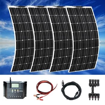 Boguang 12V 24V 400w Flexible Solar panel Mono with 20A comtroller Photovoltaic cable Solar modul kit RV Boat Caravan charging
Boguang 12V 24V 400w Flexible Solar panel Mono with 20A comtroller Photovoltaic cable Solar modul kit RV Boat Caravan charging