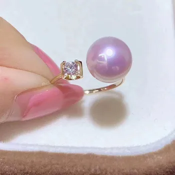 Classic Rings Resizable Design Rings Base 925 Silver Pearl Rings Settings Women DIY Pearl Rings Accessory No Pearl 
Classic Rings Resizable Design Rings Base 925 Silver Pearl Rings Settings Women DIY Pearl Rings Accessory No Pearl