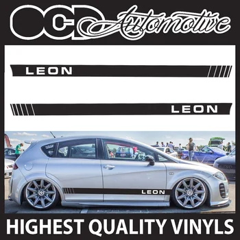 For 1Set/2pcs SEAT LEON RACING SIDE STRIPES GRAPHICS DECALS STICKER KIT AIRRIDE CUPRA Car styling
For 1Set/2pcs SEAT LEON RACING SIDE STRIPES GRAPHICS DECALS STICKER KIT AIRRIDE CUPRA Car styling
