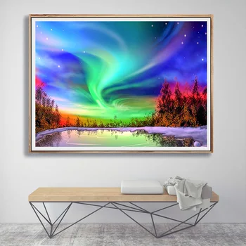 5D DIY Diamond Painting Northern Lights Cross Stitch Full Square/Round Diamond Embroidery Aurora Mosaic Picture of Rhinestones
5D DIY Diamond Painting Northern Lights Cross Stitch Full Square/Round Diamond Embroidery Aurora Mosaic Picture of Rhinestones