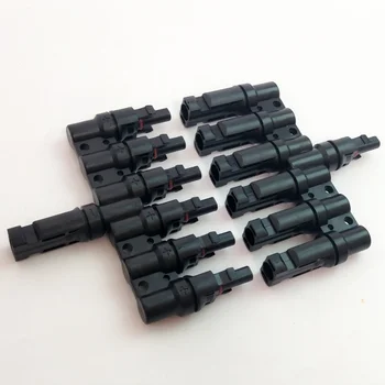 100 Pairs/Lot 6 in 1 T Branch Connector factory TUV IP67 PV solar Connector Used For Solar Cable 2.5/4/6 mm wholesale
100 Pairs/Lot 6 in 1 T Branch Connector factory TUV IP67 PV solar Connector Used For Solar Cable 2.5/4/6 mm wholesale