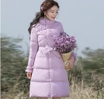 90% down winter jacket Coat Women fashion Stand Collar Floral Embroidery Thicken Parkas Lady Slim waist band Outwear plus size
90% down winter jacket Coat Women fashion Stand Collar Floral Embroidery Thicken Parkas Lady Slim waist band Outwear plus size