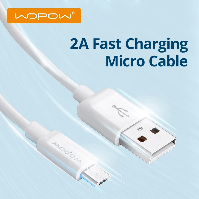 WOPOW USB Cable LC503 Fast Charging Micro Cable for Android Phone for Samsung S7 Xiaomi mi 9/10 Pro Redmi Micro USB Charger Line
WOPOW USB Cable LC503 Fast Charging Micro Cable for Android Phone for Samsung S7 Xiaomi mi 9/10 Pro Redmi Micro USB Charger Line