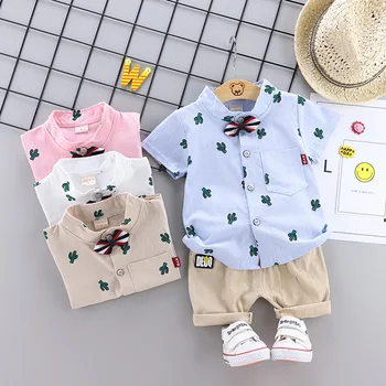 Summer new baby boy clothes short sleeve shorts shirt casual suit cartoon cactus print cotton and linen cottonbabytwo-piece suit
Summer new baby boy clothes short sleeve shorts shirt casual suit cartoon cactus print cotton and linen cottonbabytwo-piece suit
