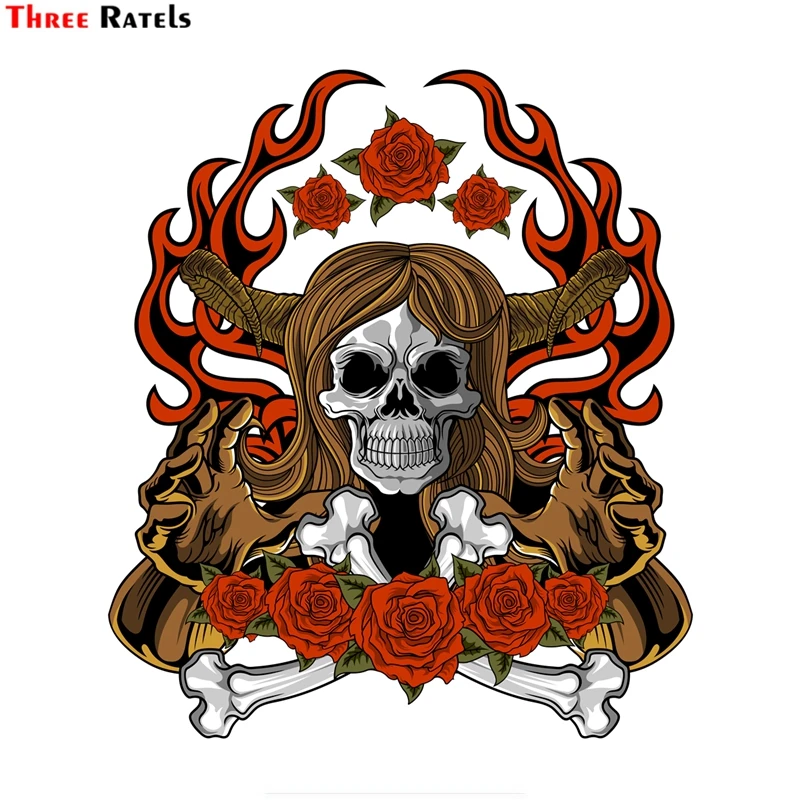 Three Ratels FTC-899 Cartoon Skull Decal PVC Motorcycle Car Stickers to DIY Guitar Motorcycle Laptop Luggage
Three Ratels FTC-899 Cartoon Skull Decal PVC Motorcycle Car Stickers to DIY Guitar Motorcycle Laptop Luggage