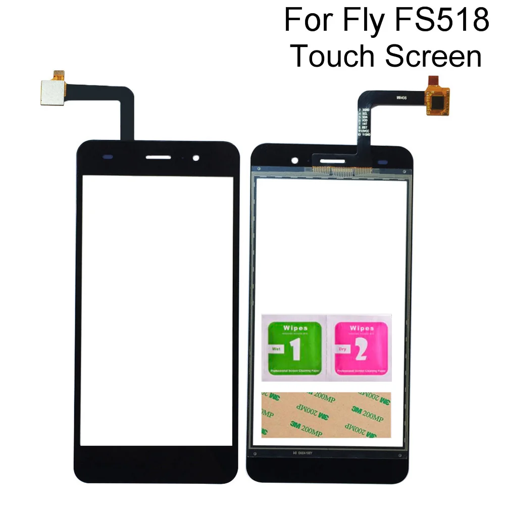 Mobile Touch Screen For Fly Cirrus 13 FS518 Digitizer Panel Sensor Tools 3M Glue Wipes | Мобильные телефоны и аксессуары