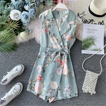 abolin Women Beach Floral Print Rompers Female 2020 Summer Short Jumpsuit Sleeveless Overalls Elegant Office Work Playsuit
abolin Women Beach Floral Print Rompers Female 2020 Summer Short Jumpsuit Sleeveless Overalls Elegant Office Work Playsuit