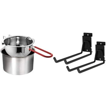 1set Stainless Steel Double Boiler, Heat-Resistant Handle & 2 Pack Heavy Duty Garage Storage Slatwall Hooks
1set Stainless Steel Double Boiler, Heat-Resistant Handle & 2 Pack Heavy Duty Garage Storage Slatwall Hooks