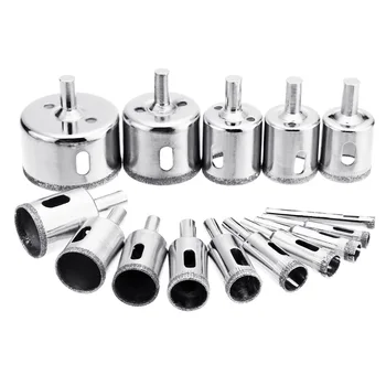 15pcs/set Ceramic Flower Pots Hole Drilling Bit Set Hole Drill Bit Kit for Ceramic Diamond Glass Marble 6-50mm BV789
15pcs/set Ceramic Flower Pots Hole Drilling Bit Set Hole Drill Bit Kit for Ceramic Diamond Glass Marble 6-50mm BV789
