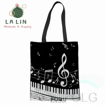 LALIN Piano Music Note Print Women Cotton Linen Shoulder Tote Student Handbag Fashion Shopping Bag Large Capacity Canvas Pouch
LALIN Piano Music Note Print Women Cotton Linen Shoulder Tote Student Handbag Fashion Shopping Bag Large Capacity Canvas Pouch