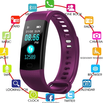 Smart Wristband Pedometer Smart Band Blood Pressure Heart Rate Monitor Fitness Bracelet Activity Tracker Smart Watch Bluetooth
Smart Wristband Pedometer Smart Band Blood Pressure Heart Rate Monitor Fitness Bracelet Activity Tracker Smart Watch Bluetooth
