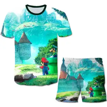 New Children's clothing hot fashionCartoon Super Mario funny children's a T-shirt without cap + shorts sports casual fashion
New Children's clothing hot fashionCartoon Super Mario funny children's a T-shirt without cap + shorts sports casual fashion