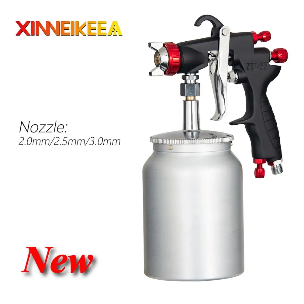 MF-77 Pressure Type Gravity Type High-End Spray Gun Nozzle 2.0 2.5 3.0mm Watering Can 400ml 1000ml High Quality Car Spray Gun
MF-77 Pressure Type Gravity Type High-End Spray Gun Nozzle 2.0 2.5 3.0mm Watering Can 400ml 1000ml High Quality Car Spray Gun