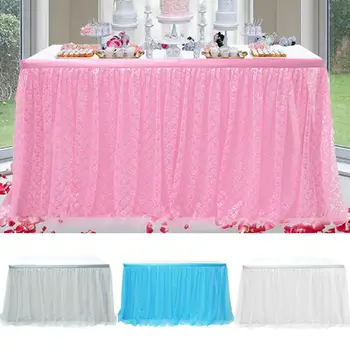 Tulle TUTU Table Skirt Tableware Wedding Party Baby Shower Birthday Decor Vintage Floral Lace Tablecloth
Tulle TUTU Table Skirt Tableware Wedding Party Baby Shower Birthday Decor Vintage Floral Lace Tablecloth