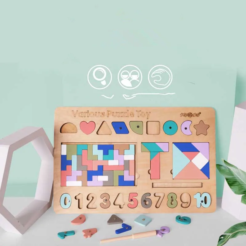 Macaron color Wooden Various Puzzle Toy Tetris Tangram Understanding Number 0-10 Various shape Baby Montessori puzzles toys gift
Macaron color Wooden Various Puzzle Toy Tetris Tangram Understanding Number 0-10 Various shape Baby Montessori puzzles toys gift