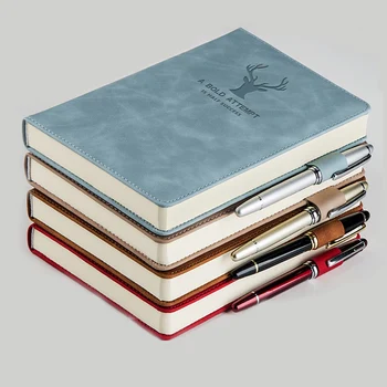 360 Pages Super Thick Wax Sense Leather A5 Notebook Business Office Daily Work Notebook NotebookS Free Portrayal Company Logo
360 Pages Super Thick Wax Sense Leather A5 Notebook Business Office Daily Work Notebook NotebookS Free Portrayal Company Logo