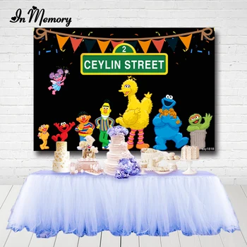 InMemory 7x5ft Sesame Street Theme Elmo Party Backdrops Black Wall Bunting Kids Happy Birthday Photography Backgrounds Custom
InMemory 7x5ft Sesame Street Theme Elmo Party Backdrops Black Wall Bunting Kids Happy Birthday Photography Backgrounds Custom