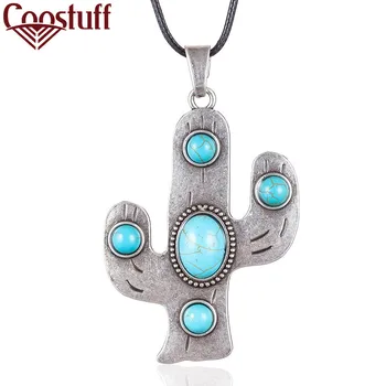 Vintage Jewelry Antique Neck Chain Necklaces For Women cactus Plant Pendant Suspension Accessories Long Statement Pendants 2020 
Vintage Jewelry Antique Neck Chain Necklaces For Women cactus Plant Pendant Suspension Accessories Long Statement Pendants 2020