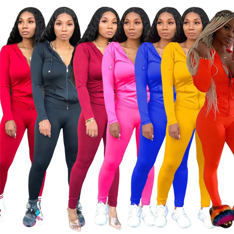 Adogirl Women Solid Two Piece Set Tracksuit Zipper Long Sleeve Hooded Sweatshirt Pencil Pants Female Sporting Suits
Adogirl Women Solid Two Piece Set Tracksuit Zipper Long Sleeve Hooded Sweatshirt Pencil Pants Female Sporting Suits