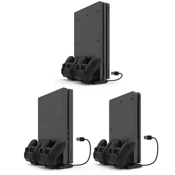 Vertical Cooling Stand Multifunction Game Console Holder Dual Game Controller Charging Dock w/HUB for PS4/PS4 Slim/PS4 Pro
Vertical Cooling Stand Multifunction Game Console Holder Dual Game Controller Charging Dock w/HUB for PS4/PS4 Slim/PS4 Pro
