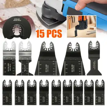 15Pcs Multitool Saw Blade Oscillating Blade Multi Tool Saw For Renovator For Bosch,Fein Multimaster Wood Cutting Accessories Kit
15Pcs Multitool Saw Blade Oscillating Blade Multi Tool Saw For Renovator For Bosch,Fein Multimaster Wood Cutting Accessories Kit