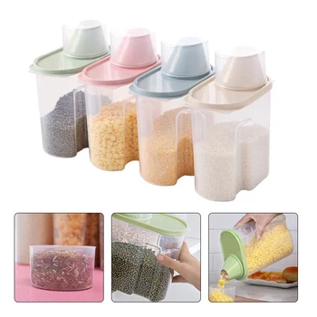 4Pcs/Set 1.9L/2.5L Food Container Kitchen Sorting Rice Tank Storage Rice Cereal Grain Beans Box Container Jars Preservation
4Pcs/Set 1.9L/2.5L Food Container Kitchen Sorting Rice Tank Storage Rice Cereal Grain Beans Box Container Jars Preservation