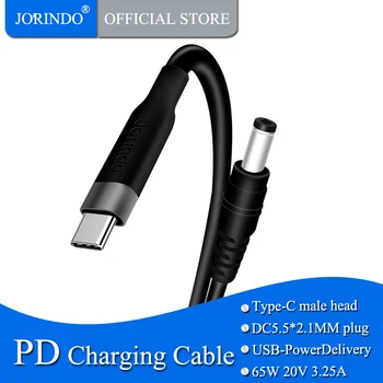 JORINDO Type-C to DC5.5*2.1MM dual male plug PD 65w decoy fast charging line,Laptop fast charging cable
JORINDO Type-C to DC5.5*2.1MM dual male plug PD 65w decoy fast charging line,Laptop fast charging cable