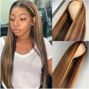 Highlight Lace Part Front Human Hair Wigs With Baby Hair 8-26 Inches Brazilian Remy Hair Bleached Knots LIN MAN
Highlight Lace Part Front Human Hair Wigs With Baby Hair 8-26 Inches Brazilian Remy Hair Bleached Knots LIN MAN