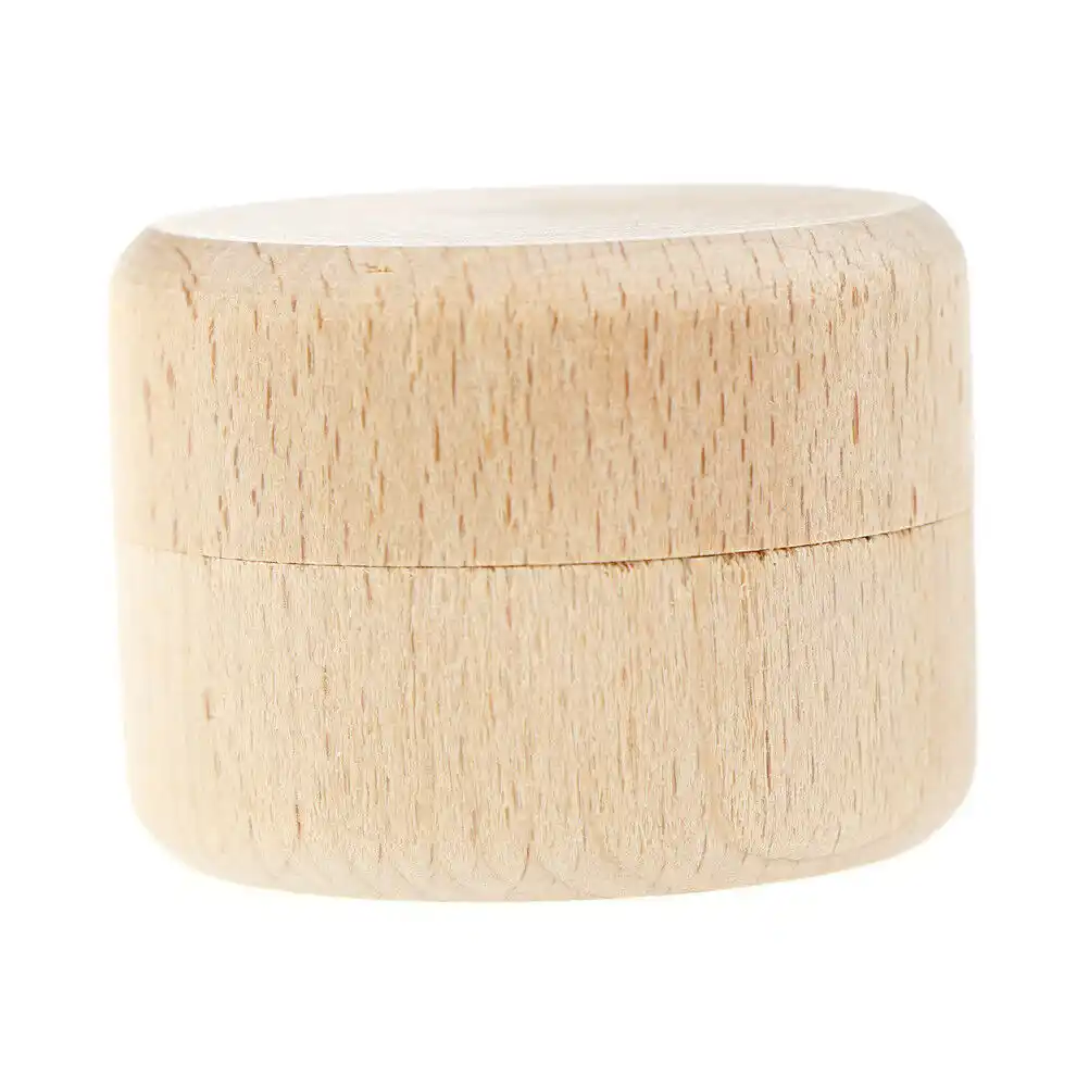 round wooden box wood storage container shell for