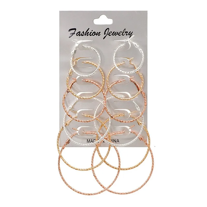 6 Pairs/set Minimalist Jewelry Fashion Round Circle Hoop Earrings Set For Women Ear Clip Creoles Loop Earings Gifts Brincos
6 Pairs/set Minimalist Jewelry Fashion Round Circle Hoop Earrings Set For Women Ear Clip Creoles Loop Earings Gifts Brincos