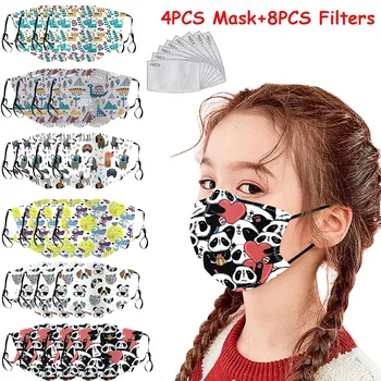 4PCS Child Kids Mouth Mask + 8pcs Activated Carbon Filter Cute Cartoon Print Pattern Mascarilla Reusable Breathable Masks
4PCS Child Kids Mouth Mask + 8pcs Activated Carbon Filter Cute Cartoon Print Pattern Mascarilla Reusable Breathable Masks