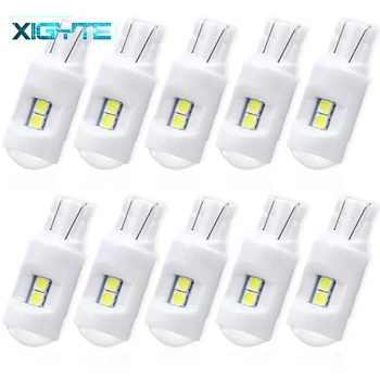 10PCS NEW Ceramic T10 W5W 2825 Super Bright 3030 LED Car Parking Light Auto Interior Reading Dome Lamp Wedge WY5W Tail Side Bulb
10PCS NEW Ceramic T10 W5W 2825 Super Bright 3030 LED Car Parking Light Auto Interior Reading Dome Lamp Wedge WY5W Tail Side Bulb