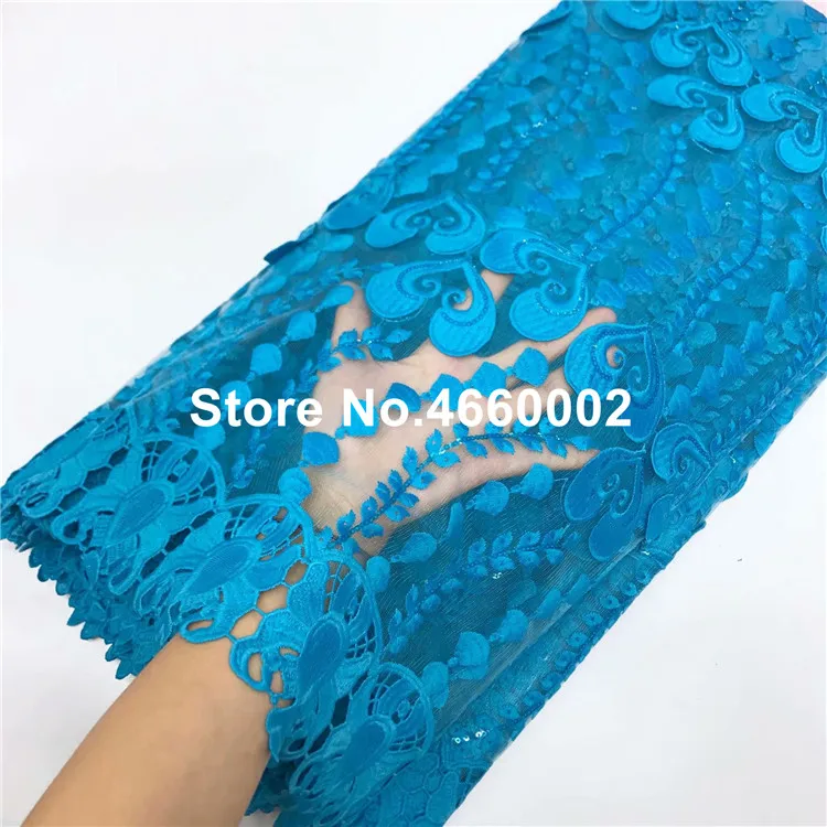 new milk silk lace fabric embroidered lace with sequins diy