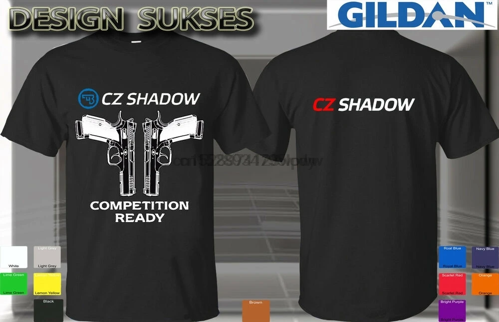 CZ 75 Shadow 2 Mens T-Shirt Tee New Model Design CZ GILDAN SZ S-XXL new rare 12