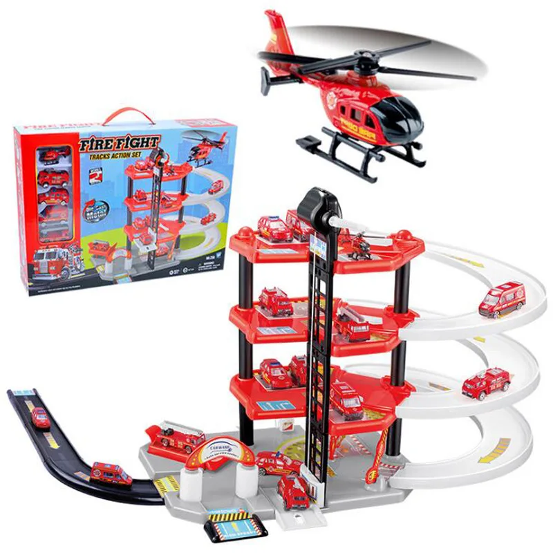 Children Four Layer Assembled Rail Car Educational Toy Model Parking Lot Toy Model Car Alloy Fire Truck Police Car
Children Four Layer Assembled Rail Car Educational Toy Model Parking Lot Toy Model Car Alloy Fire Truck Police Car