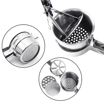 Stainless Steel Potato Masher Ricer Manual Juicer Squeezer Press Food Supplement 
Stainless Steel Potato Masher Ricer Manual Juicer Squeezer Press Food Supplement