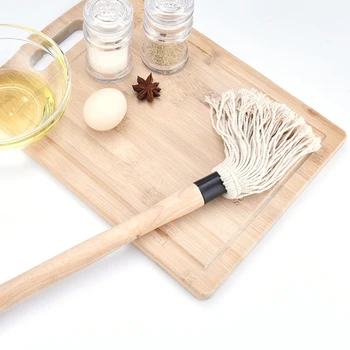 Grill Basting Brush Professional Barbecue Brush Easily Cleaned BBQ Basting Mops for Roasting or Grilling with Cotton Fiber Head
Grill Basting Brush Professional Barbecue Brush Easily Cleaned BBQ Basting Mops for Roasting or Grilling with Cotton Fiber Head