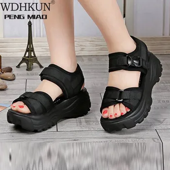 WDHKUN New Summer woman shoes Ladies Thick-Soled Slopes Magic Paste Muffins shoes platform Casual Roman Sports Sandals
WDHKUN New Summer woman shoes Ladies Thick-Soled Slopes Magic Paste Muffins shoes platform Casual Roman Sports Sandals