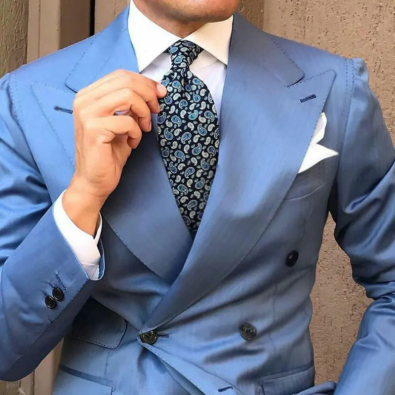 Custom Made Blue Suit Men Peaked Lapel Designs Men Attire for Wedding Groom Tuxedo Costume Homme Slim Fit Terno Masculino 2Piece
Custom Made Blue Suit Men Peaked Lapel Designs Men Attire for Wedding Groom Tuxedo Costume Homme Slim Fit Terno Masculino 2Piece