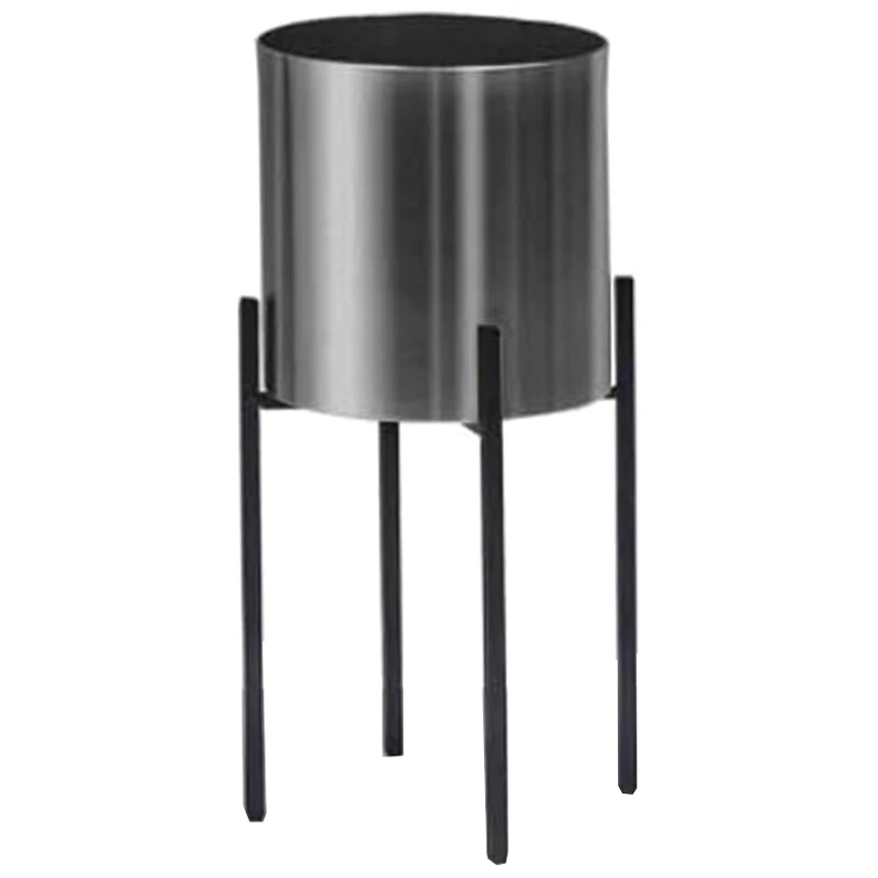 10X10X31cm Silver Flower Pot Simple Decorative Vase Wrought Iron Flower Stand Home Decoration Stand 
10X10X31cm Silver Flower Pot Simple Decorative Vase Wrought Iron Flower Stand Home Decoration Stand