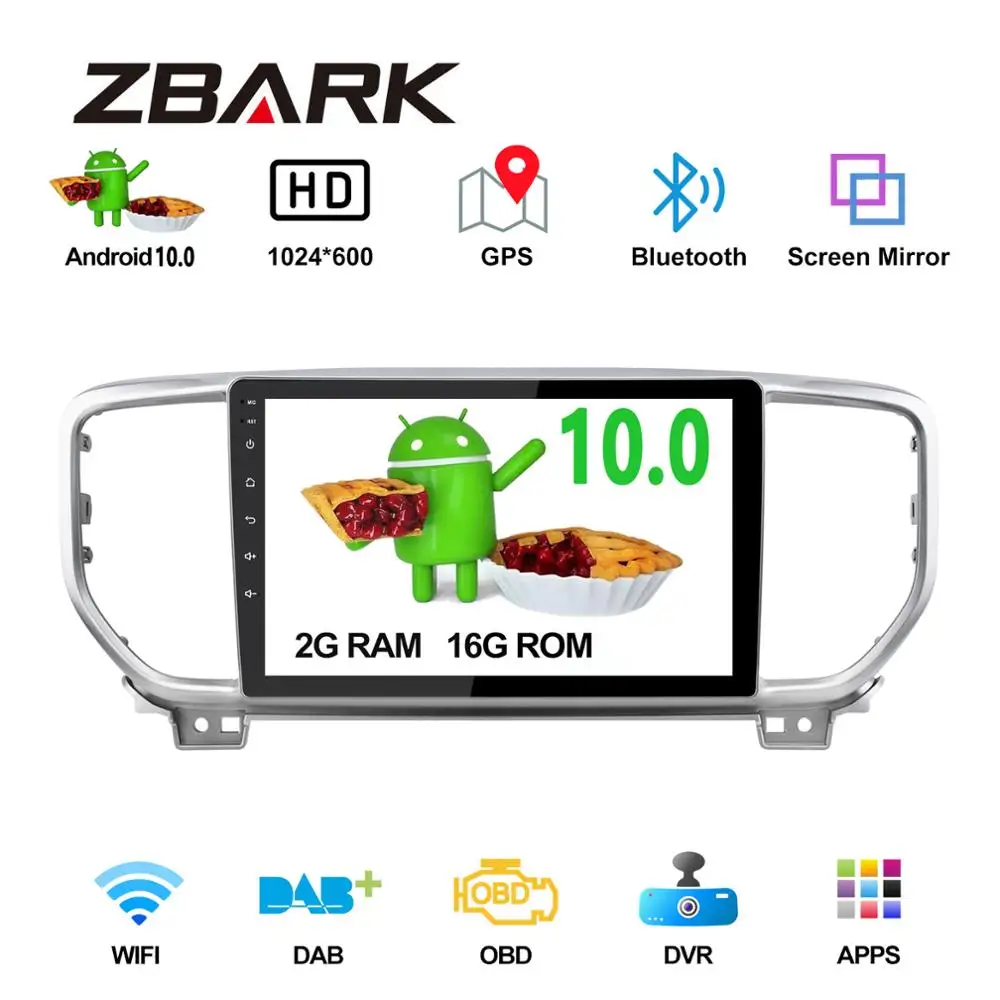 Android 10 0 RAM 2G Автомобильный Радио мультимедийный плеер для KIA sportage 2018 2019 KX5 gps