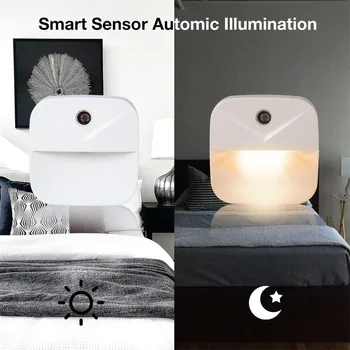 6pcs Home LED Induction Night Light Bedroom Lighting-control Automatic Sensor Warm Light Night Lights F27#35
6pcs Home LED Induction Night Light Bedroom Lighting-control Automatic Sensor Warm Light Night Lights F27#35